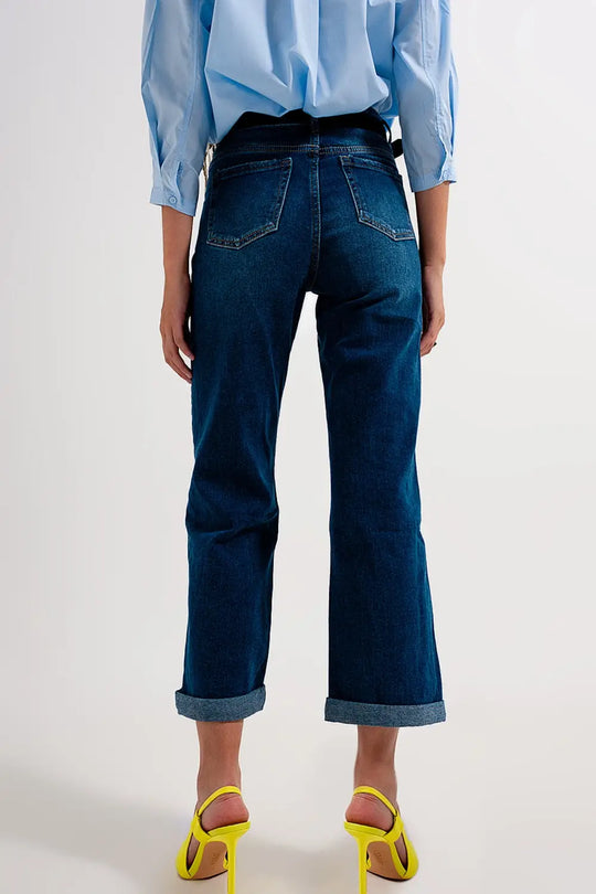 Jean flare style années 90 Bleu délavé moyen - Pantalons