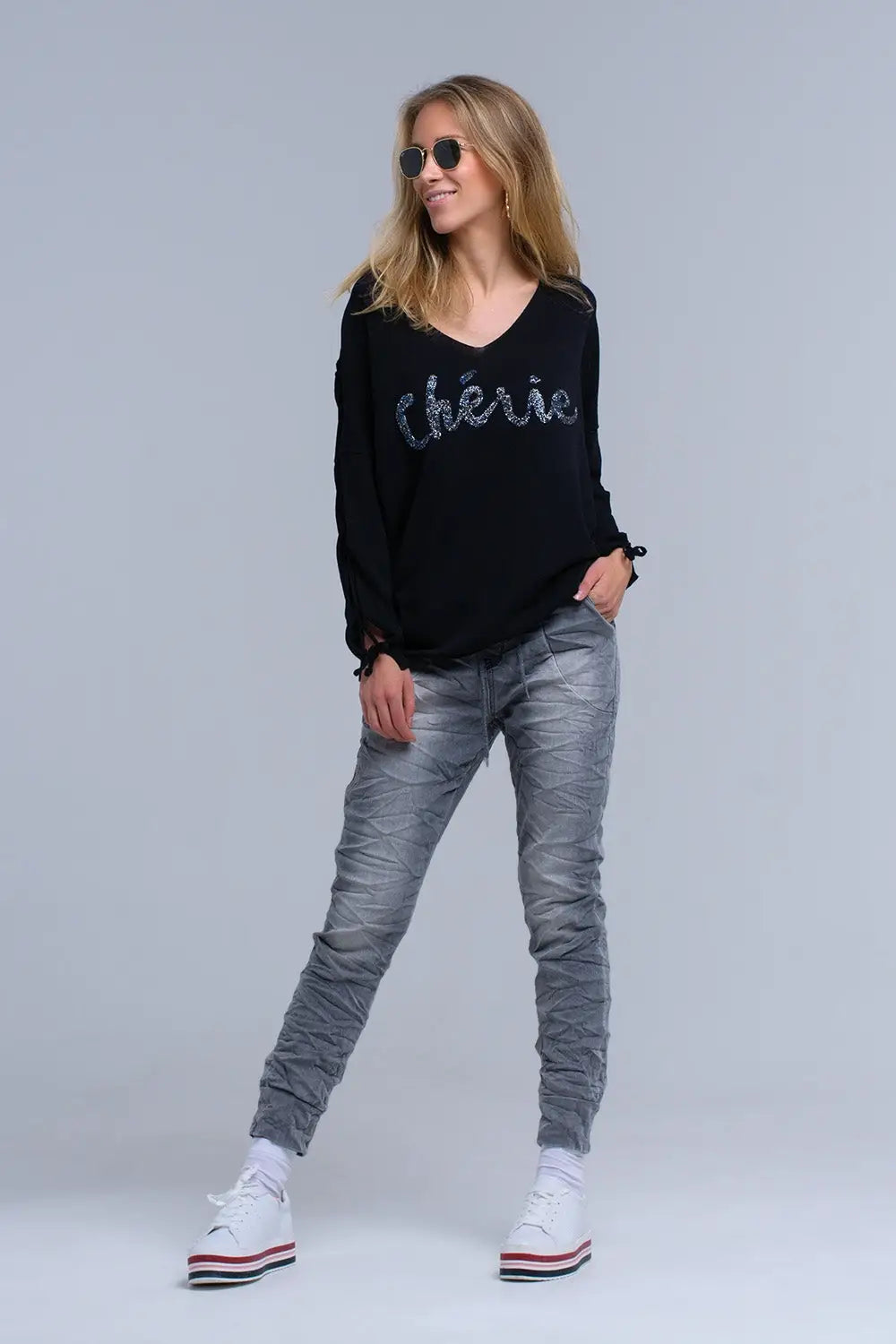 Q2 Jean gris Jogger