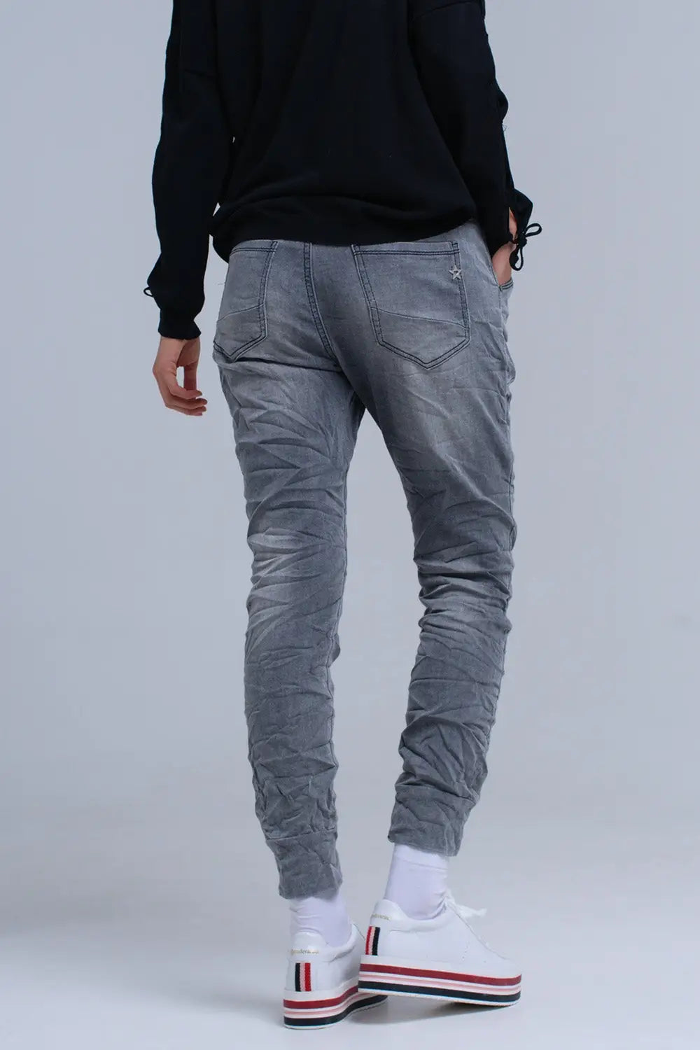 Jean gris Jogger - Pantalons