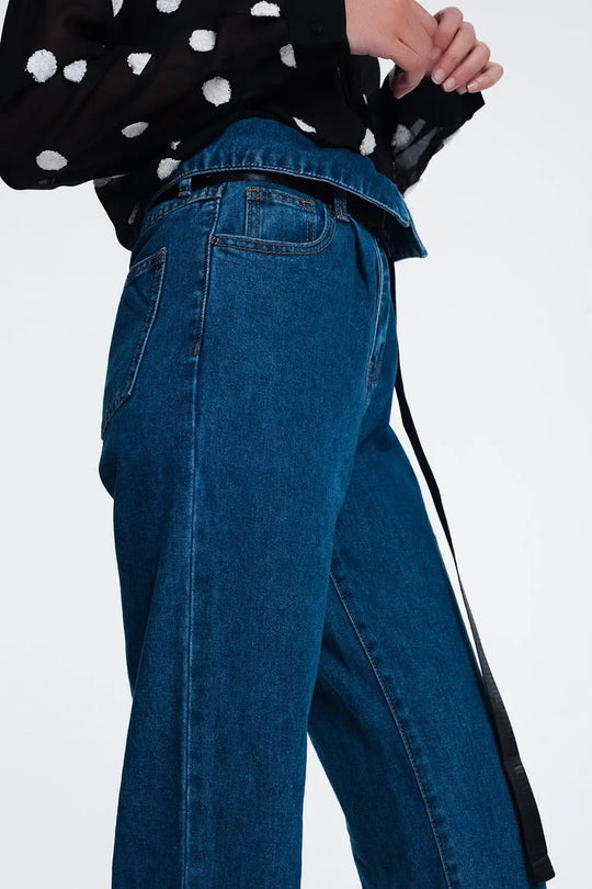 jean modèle paper bag - Pantalons