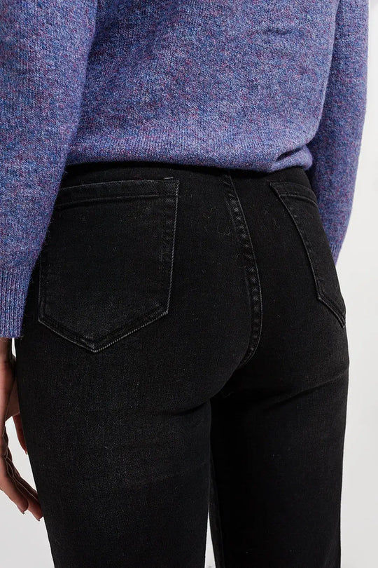 Jean mom ample à taille haute noir - Pantalons