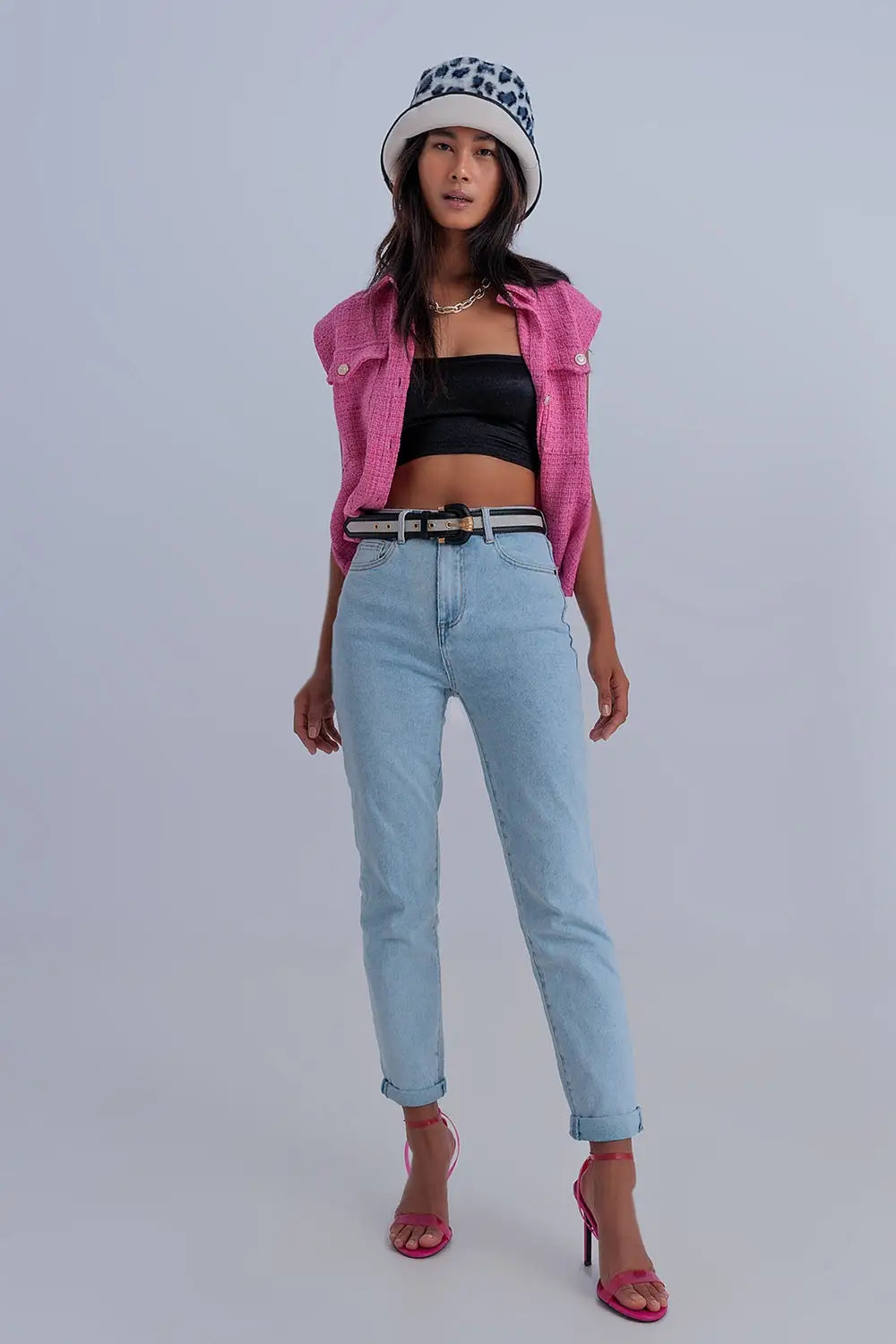 Jean mom basic Délavage clair - Pantalons