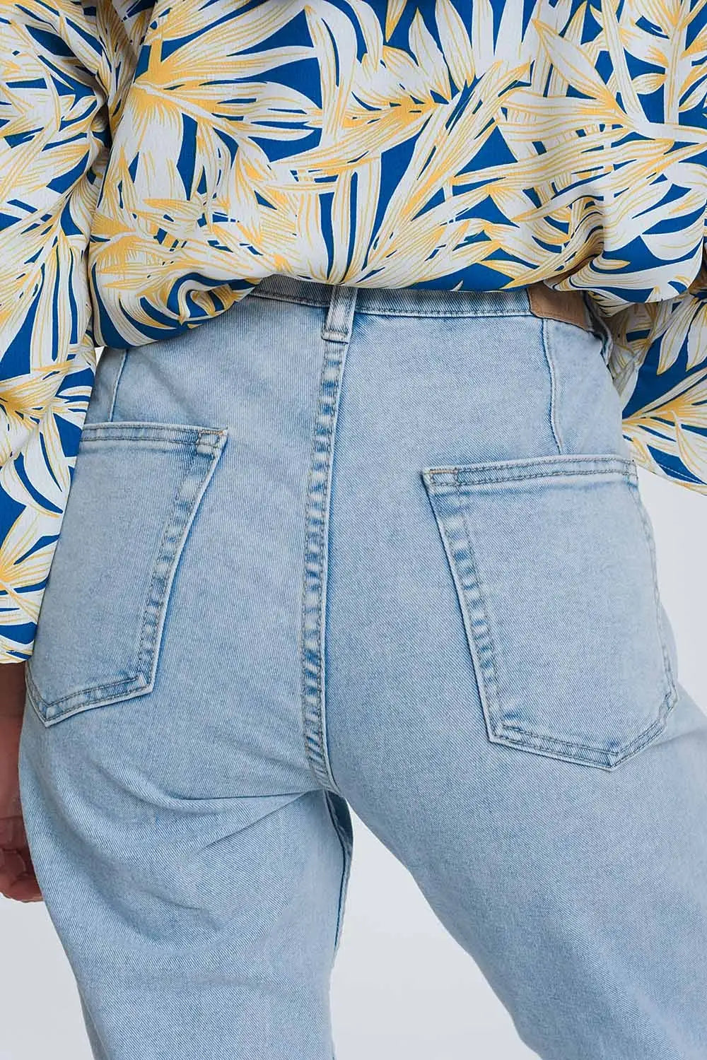 Jean ovoïde avec poches - Bleu clair - Pantalons