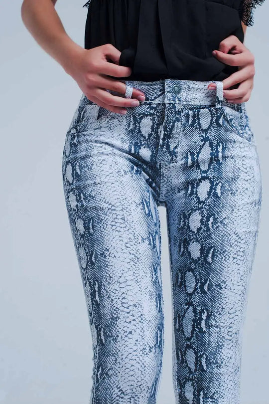 Jean réversible en blanc - Pantalons