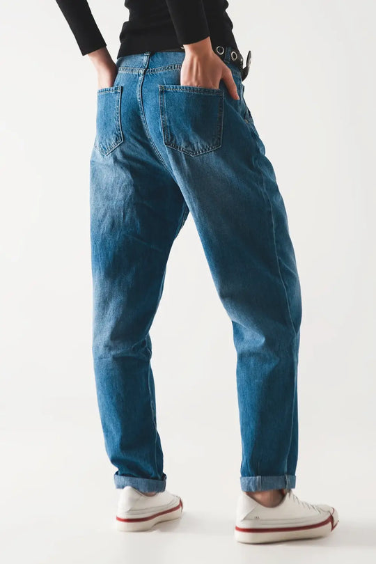 Jean skateur fuselé style en coton - Pantalons