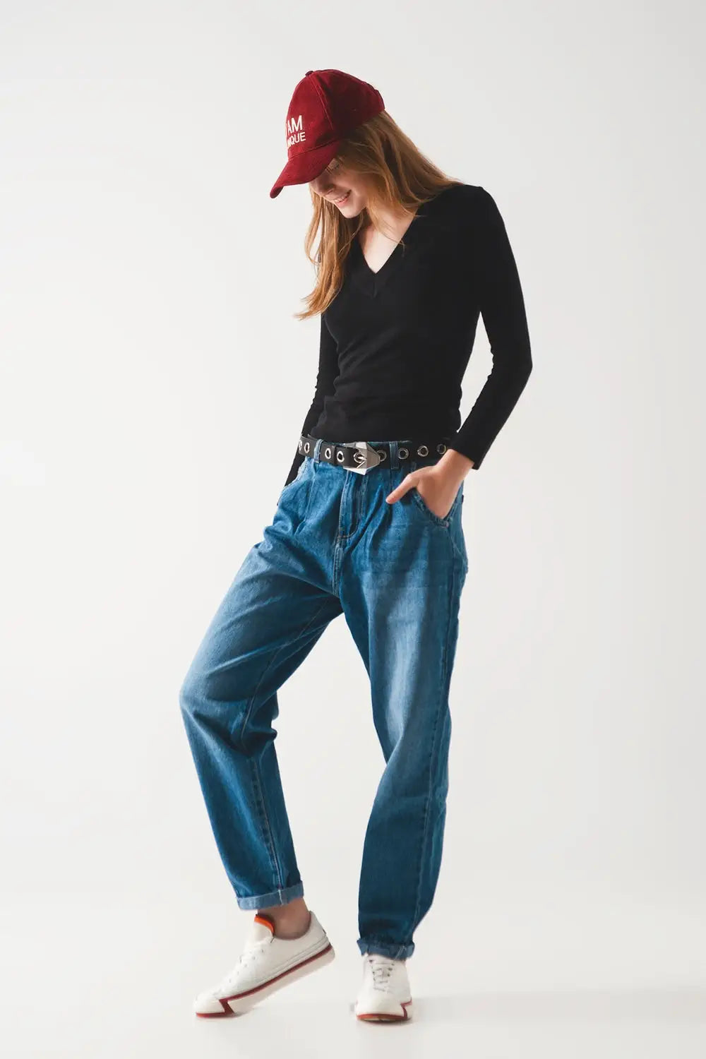 Jean skateur fuselé style en coton - Pantalons