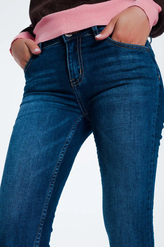 Jean skinny à ourlet brut - Pantalons