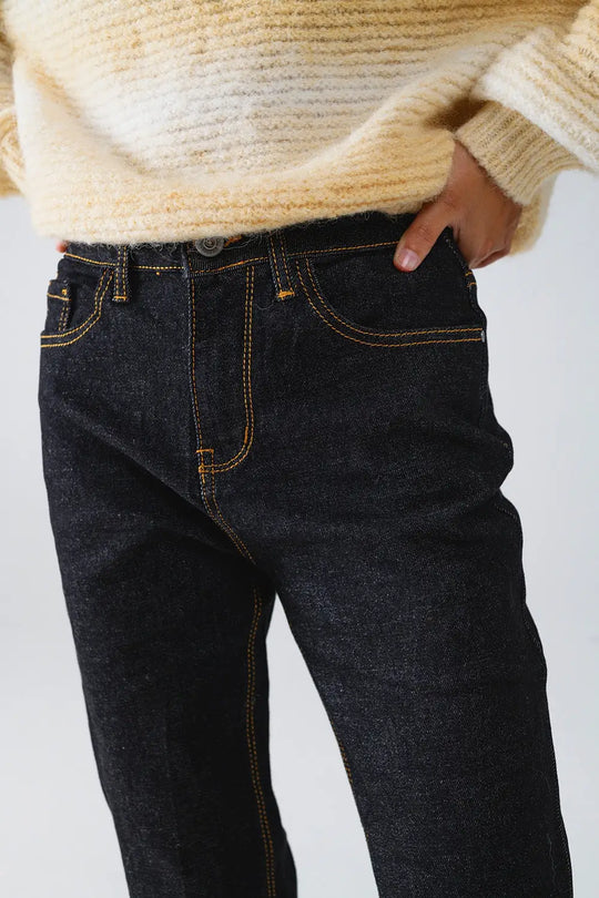 Jean skinny avec surpiqûres contrastées - Pantalons
