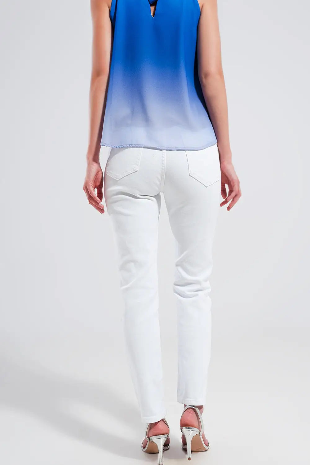 Jean skinny en coton extensible blanc - Pantalons