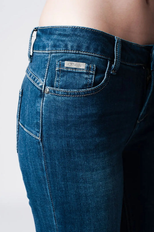 Jean skinny taille basse denim clare - Pantalons