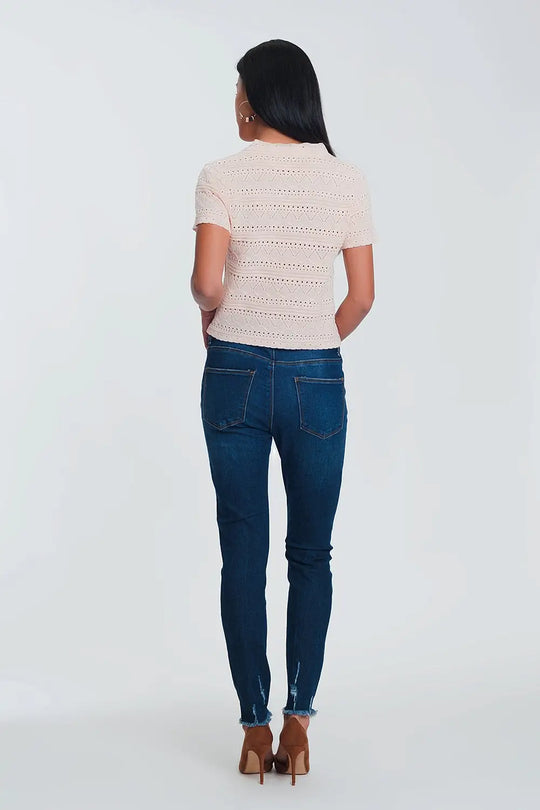 Jean skinny taille classique – Bleu Clair - Pantalons