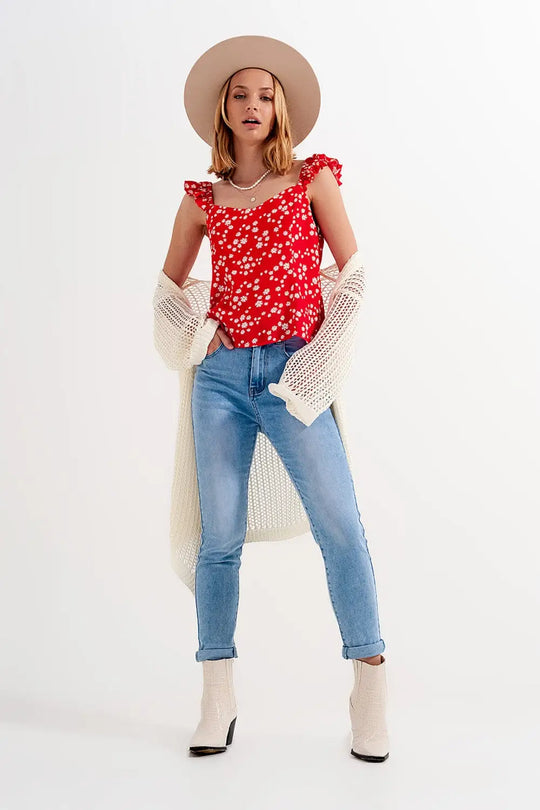 Jean skinny taille haute bleu clair - Pantalons