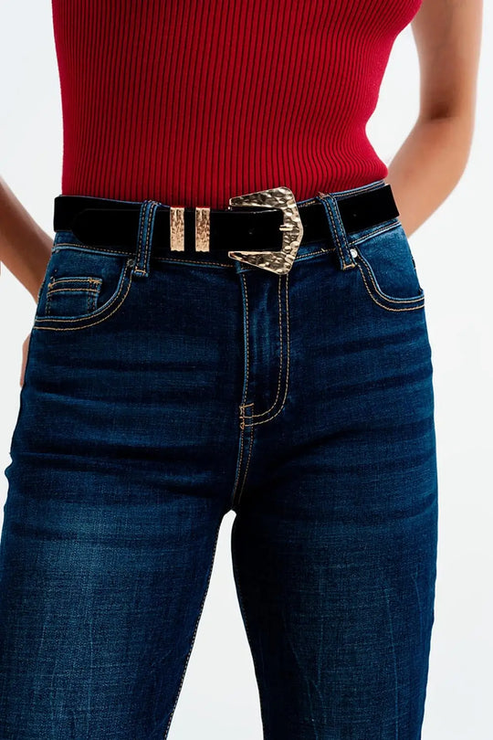 Jean skinny taille haute Délavage bleu - Pantalons