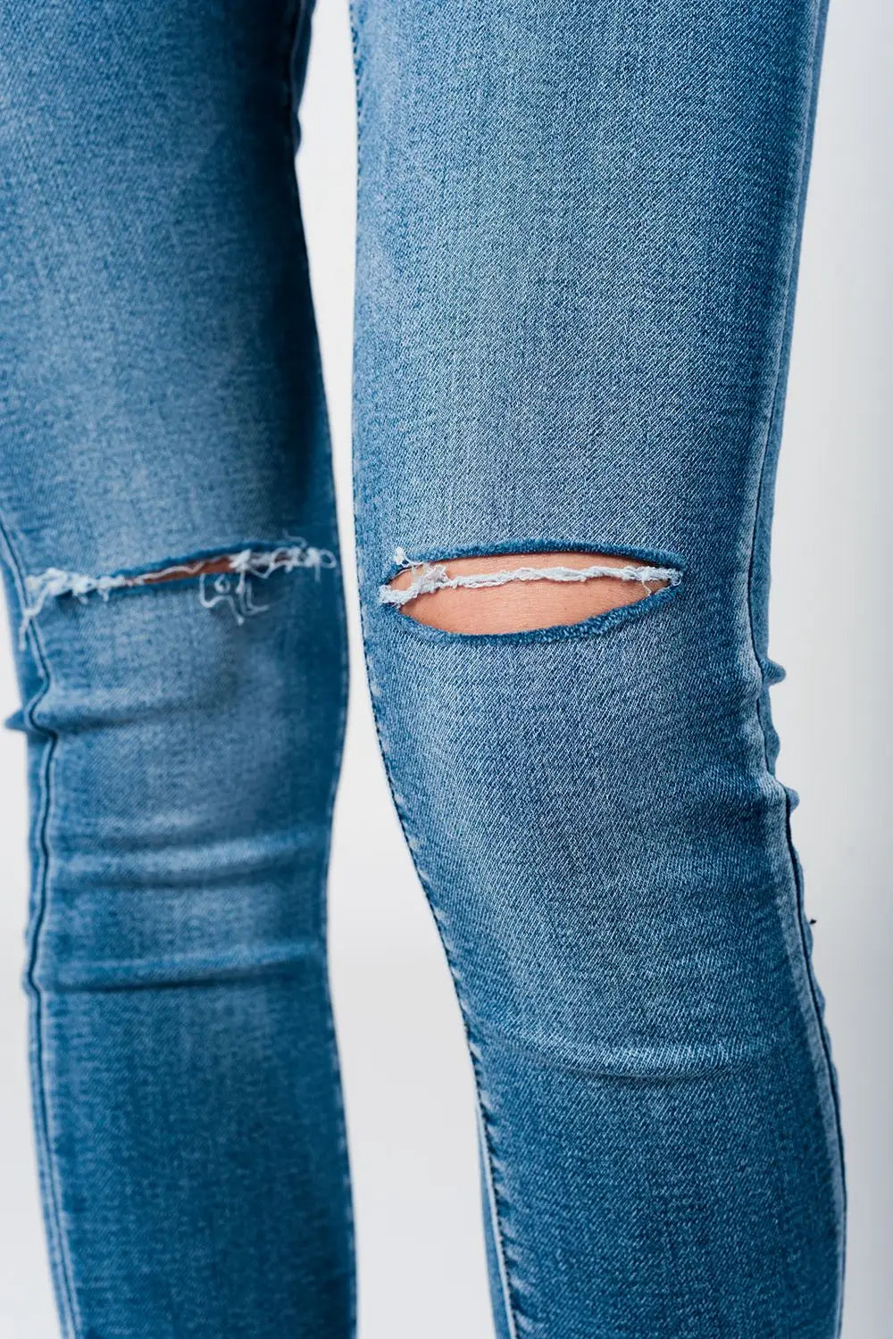 Jean slim 5 poches troué - Pantalons