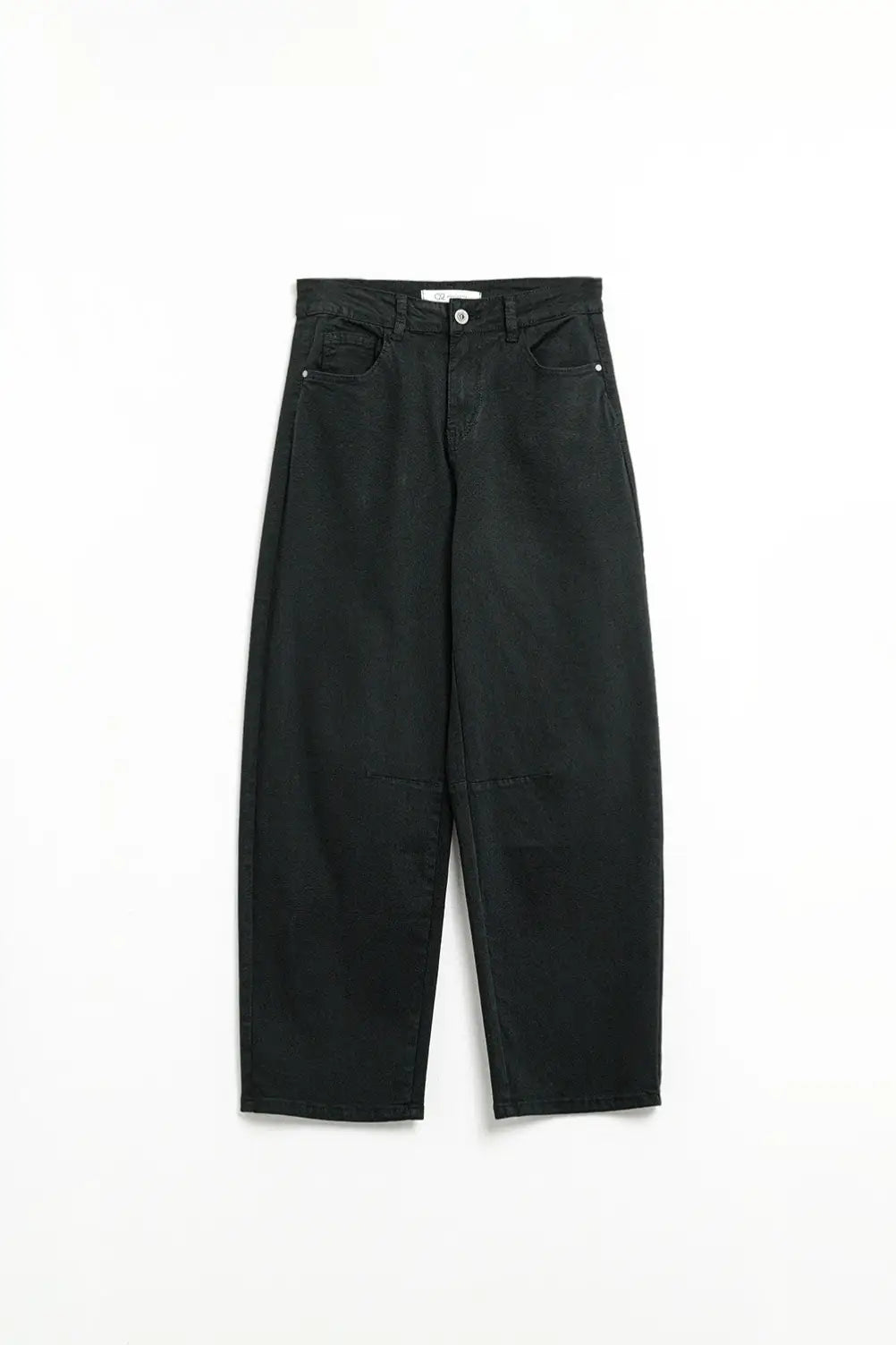 Jean stretch confortable avec jambe droite en noir - Pantalons