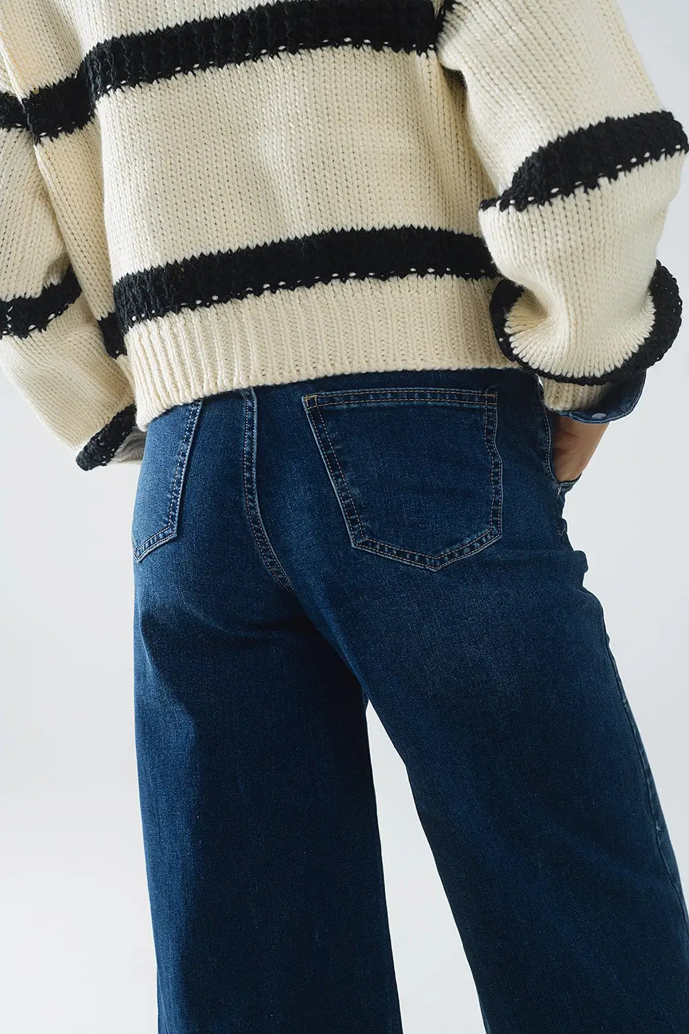 Jean super large en délavage moyen - Pantalons