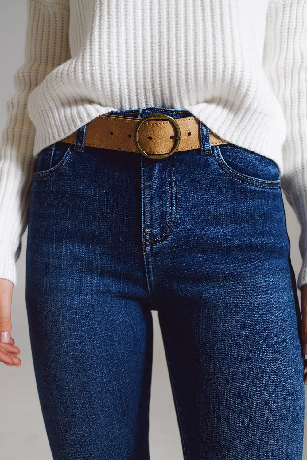 Jeans évasés avec ourlet orné - Pantalons