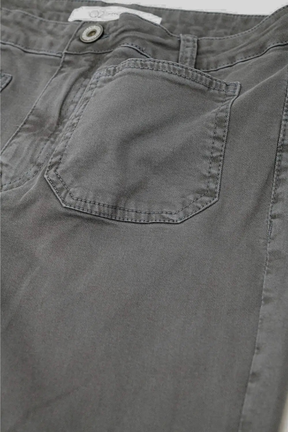 Jeans évasés skinny gris foncé avec poches sur le devant - Pantalons