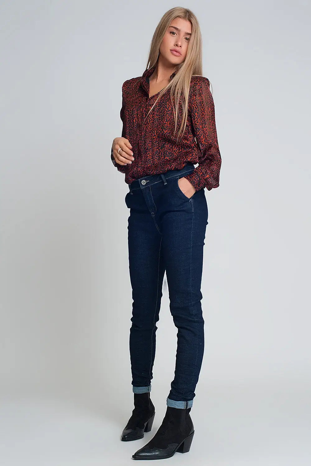 Jeans skinny cut chino style - Jeans