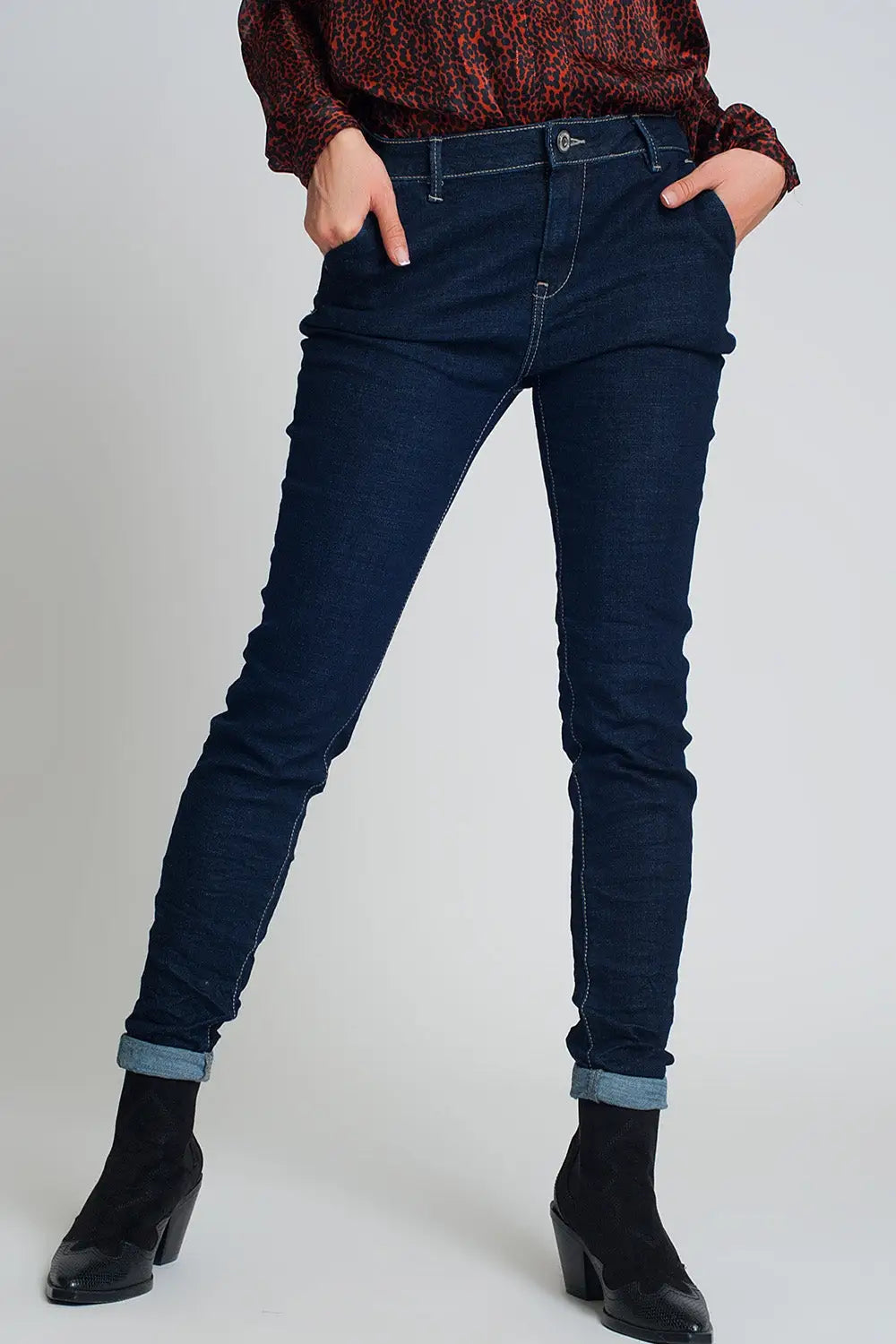 Jeans skinny cut chino style - Jeans