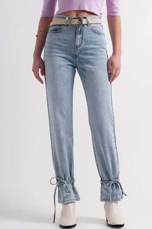 Q2 jeans with drawstring