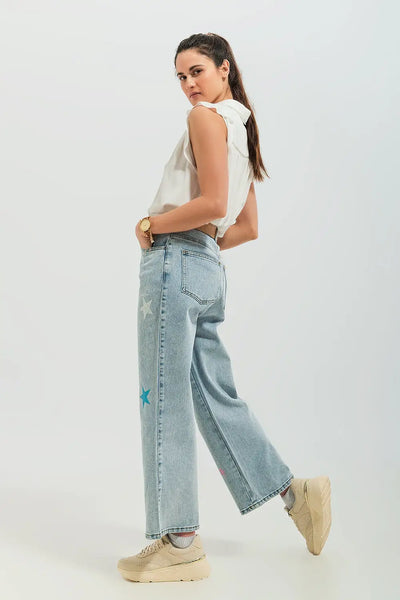Jeans with star print - Jeans