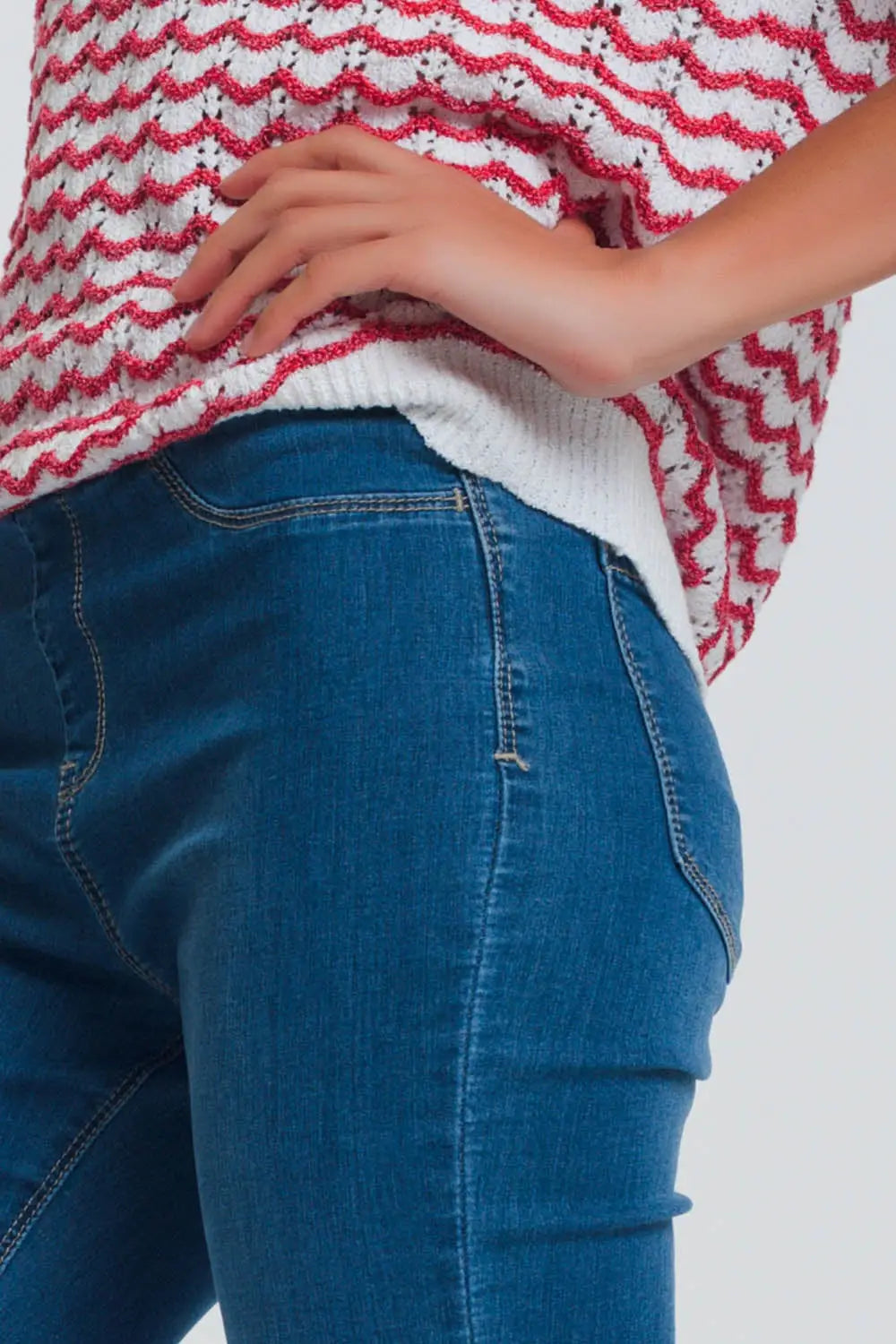 Jeggings délavage foncé - Pantalons