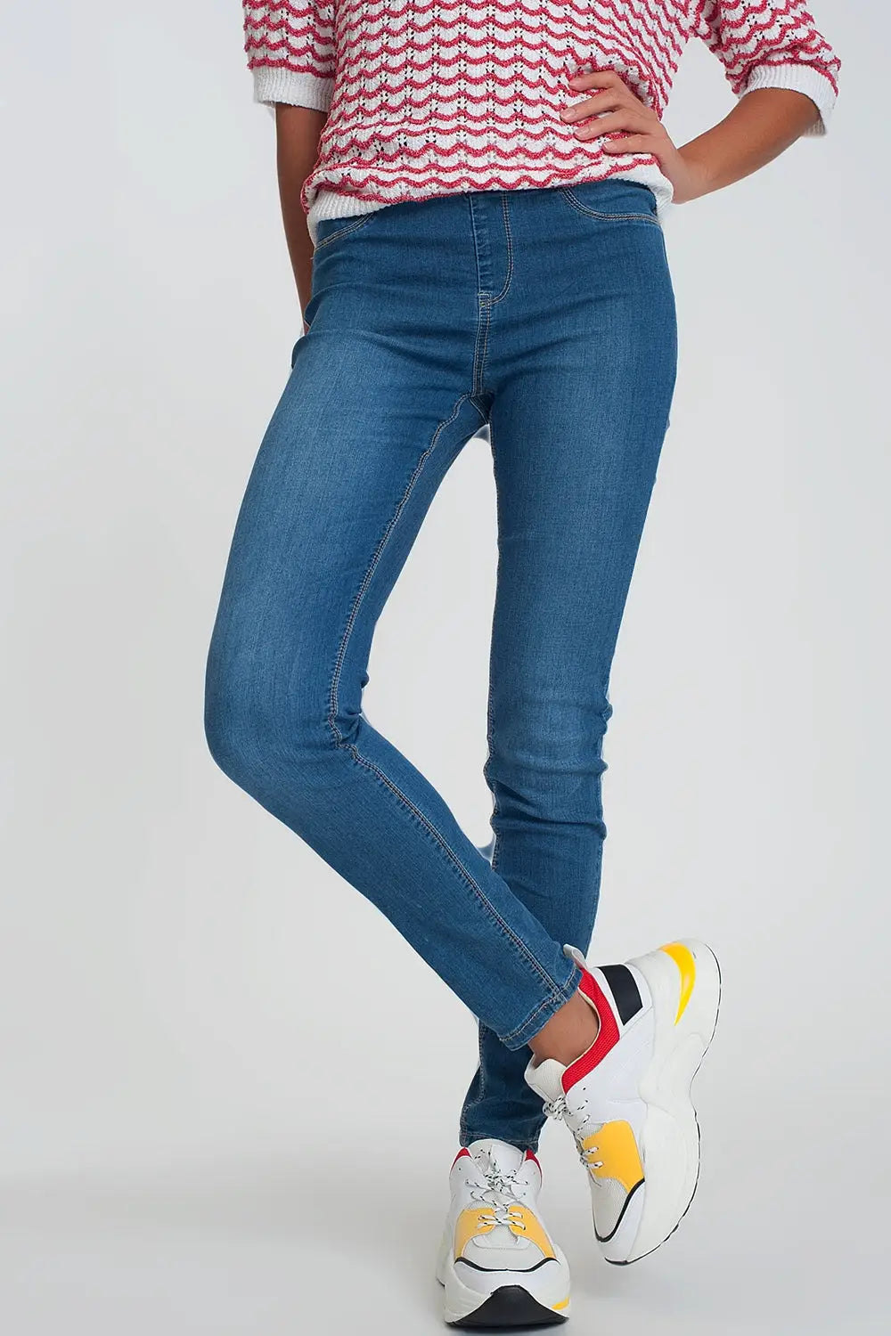 Jeggings in dark wash - Jeans