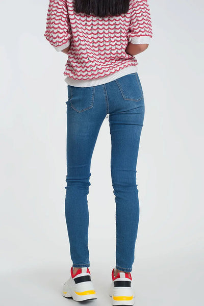 Jeggings in dark wash - Jeans