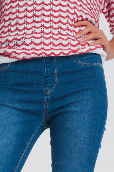 Jeggings in dark wash - Jeans