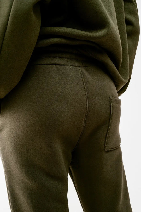 Jogger en coton kaki - Pantalons
