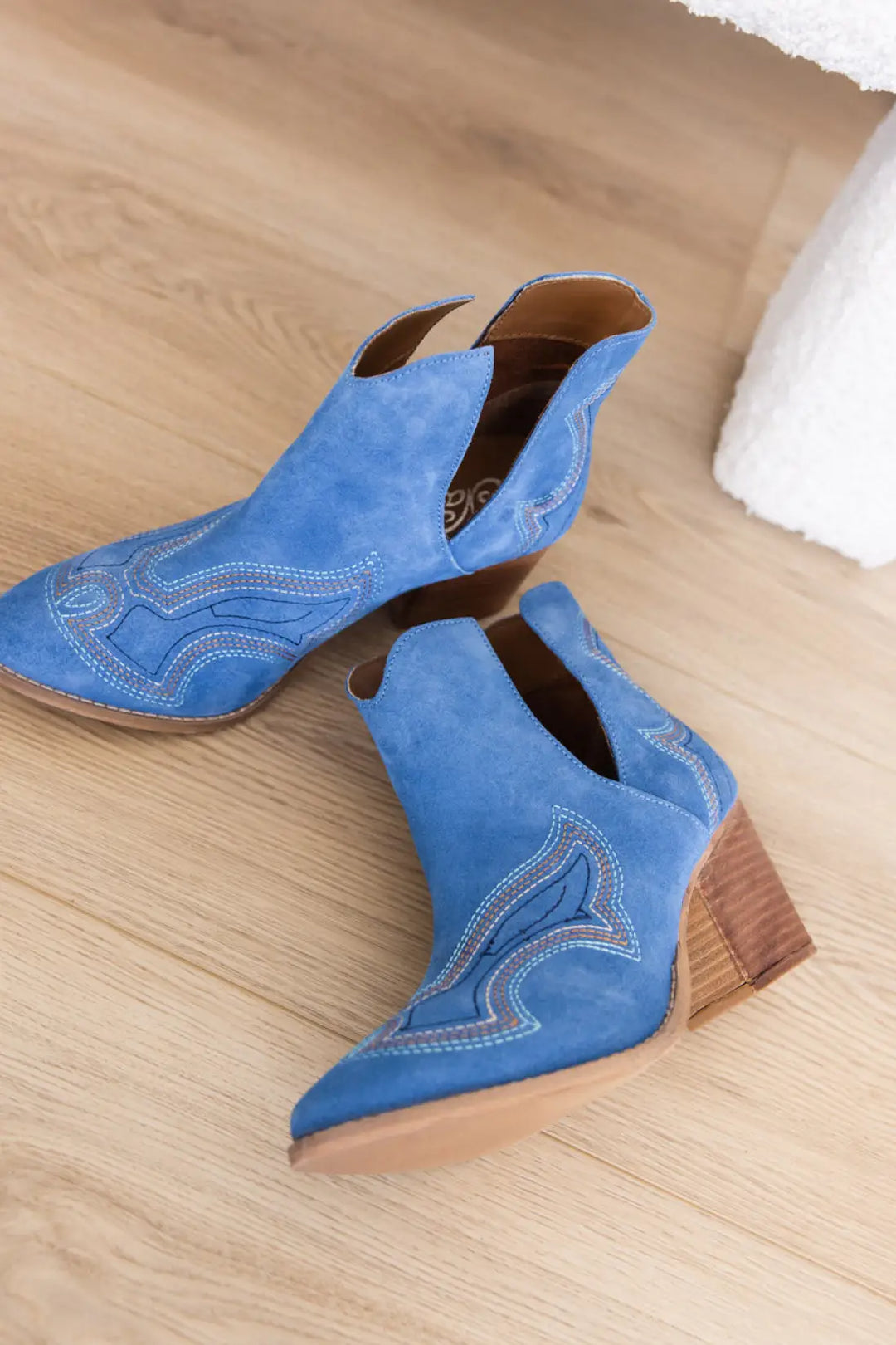Journee Ankle Boots in Blue - 110 Fashion Boots