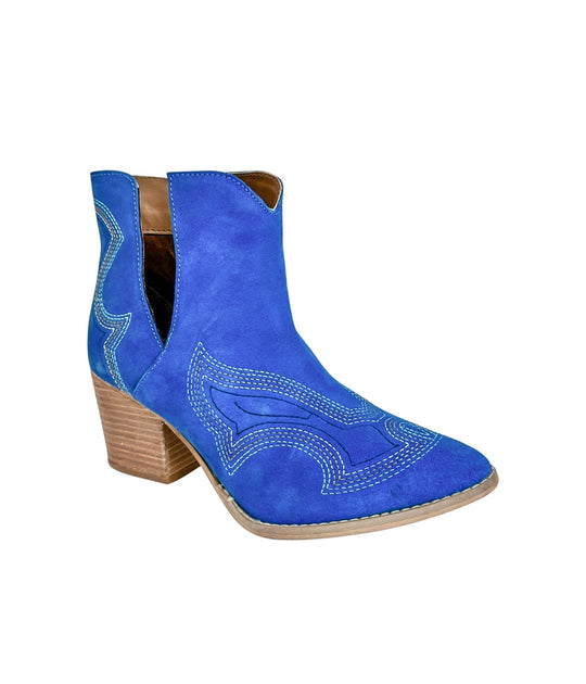 Journee Ankle Boots in Blue - MELISSA JEAN