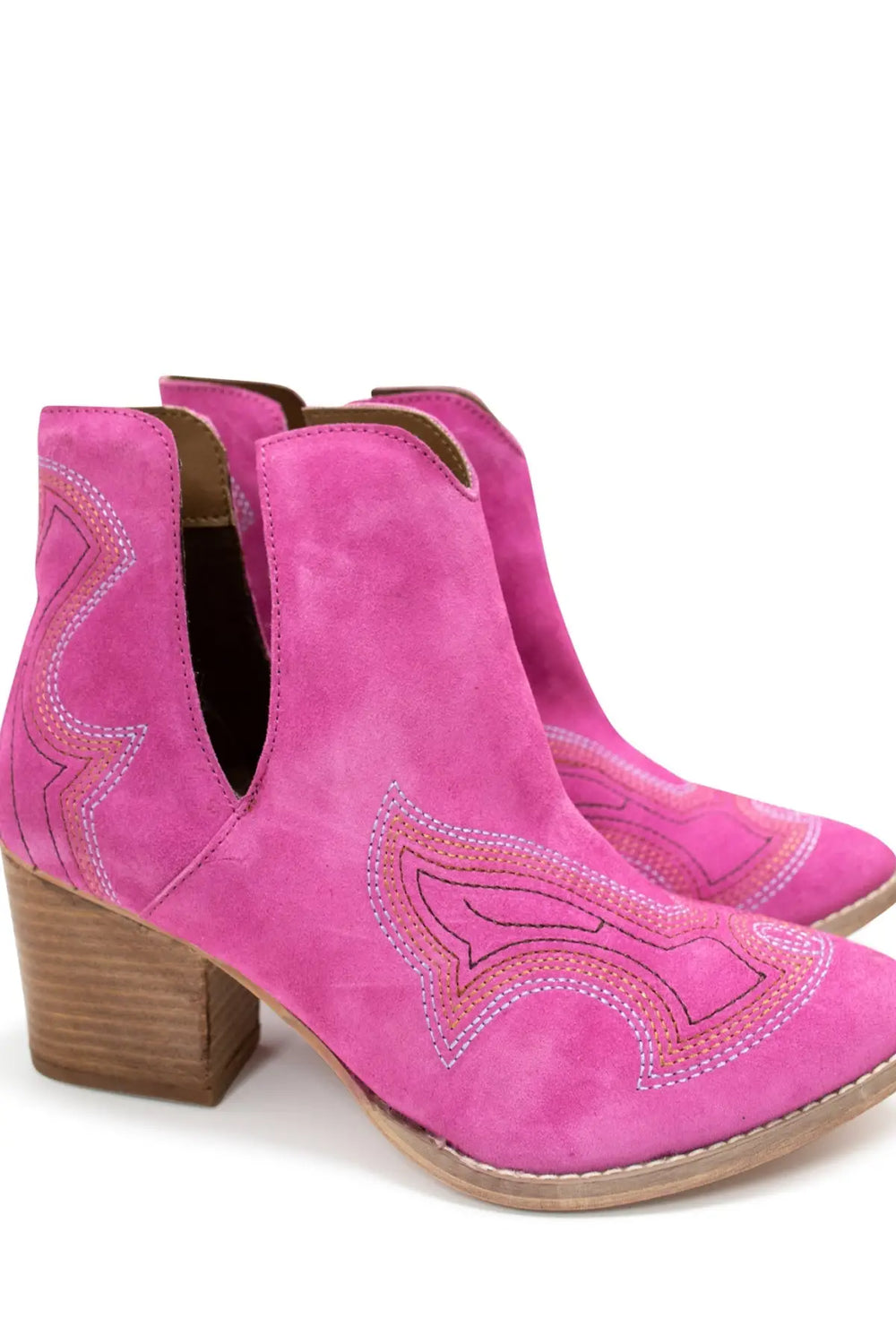 Journee Ankle Boots in Magenta - 110 Fashion Boots