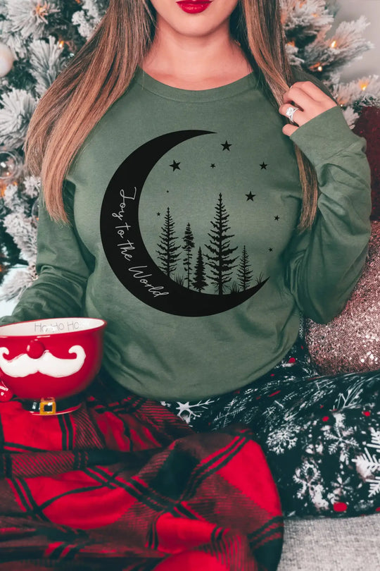 Joy to the World Long Sleeve Top - Tops
