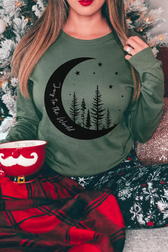 Joy to the World Long Sleeve Top - Tops