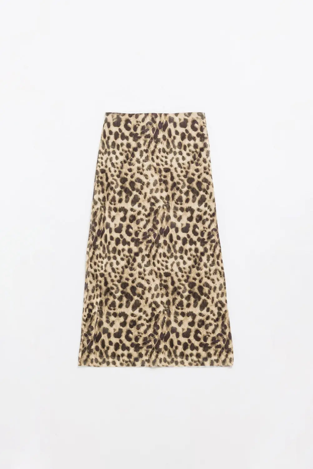 jupe midi bodycon à imprimé léopard longue et transparente - Jupes