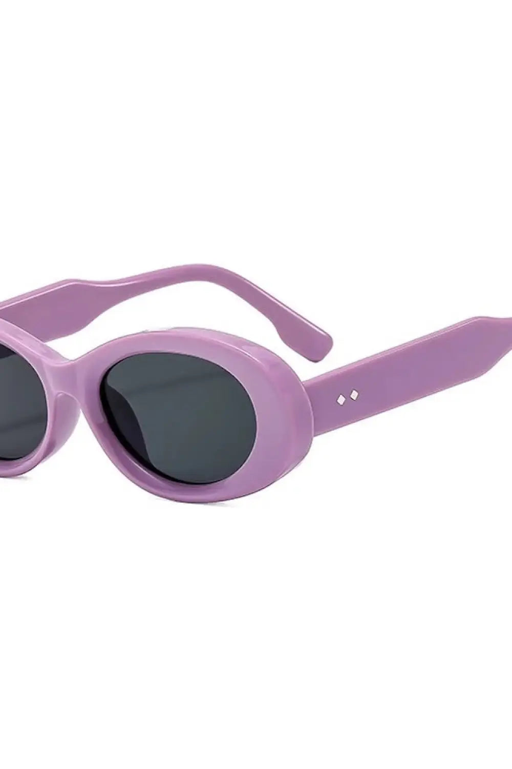 Kate Oval Retro Sunglasses - Lavender - Sunglasses