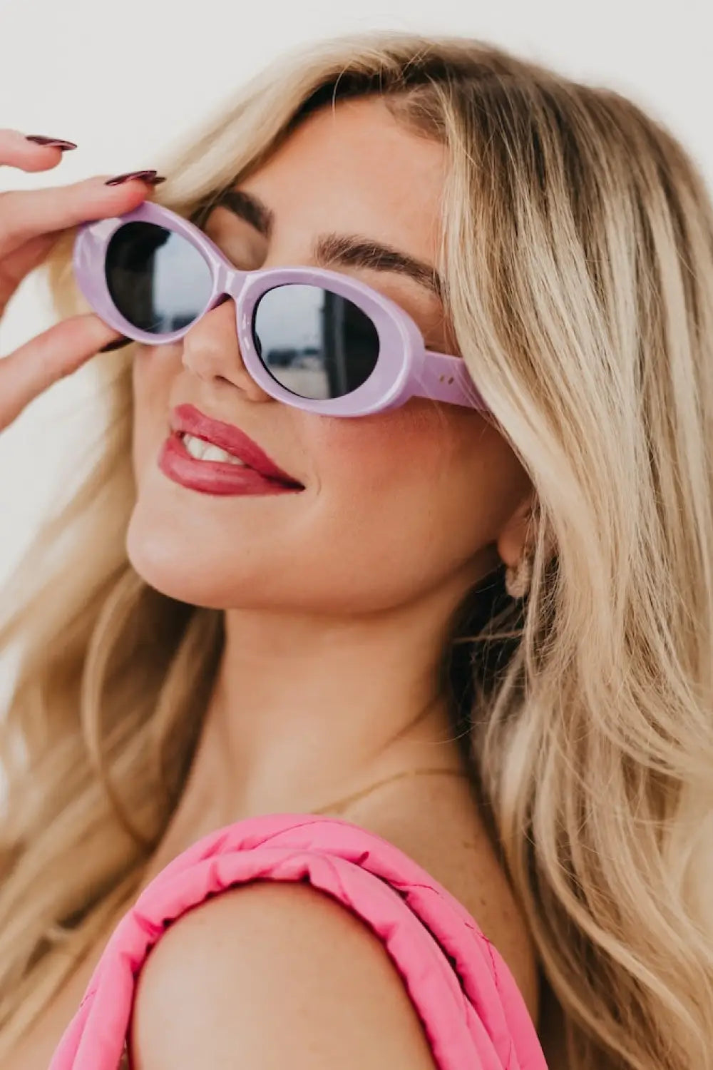 Kate Oval Retro Sunglasses - Sunglasses
