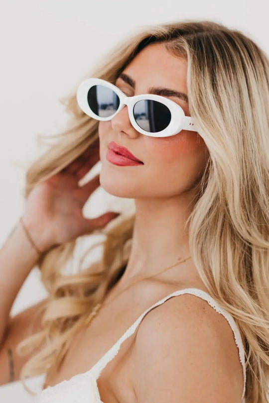 Kate Oval Retro Sunglasses - Sunglasses