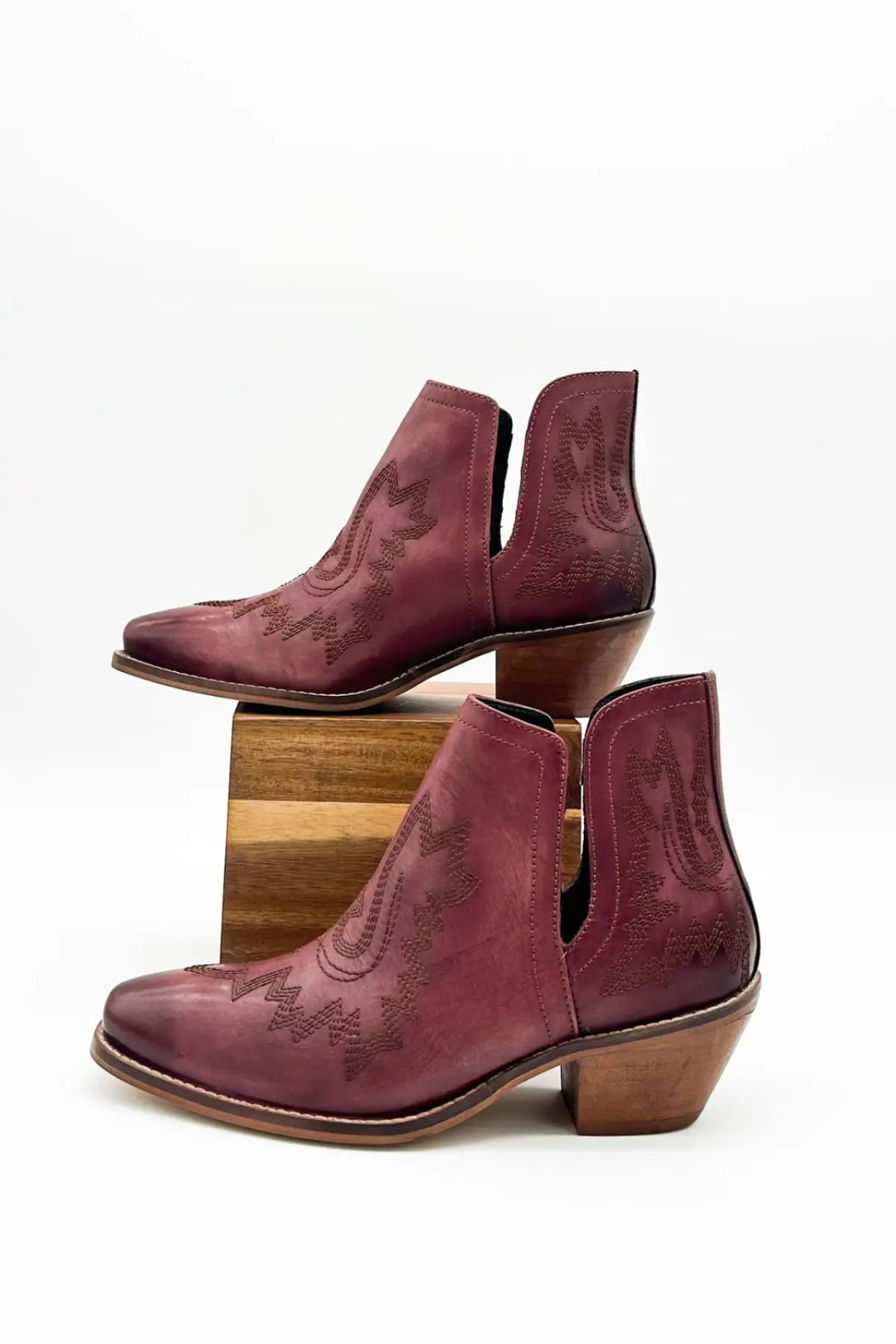 Kickin’ Booties in Burgundy - 110 Fashion Boots