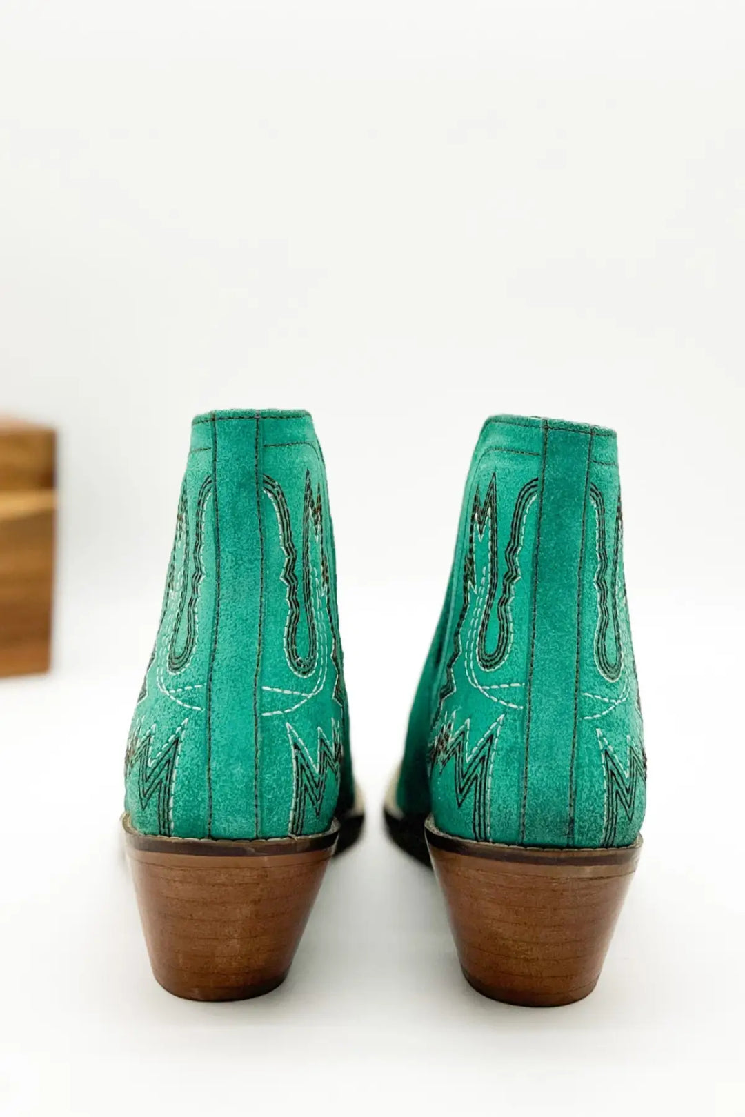 Kickin’ Booties in Turquoise Suede - 110 Fashion Boots