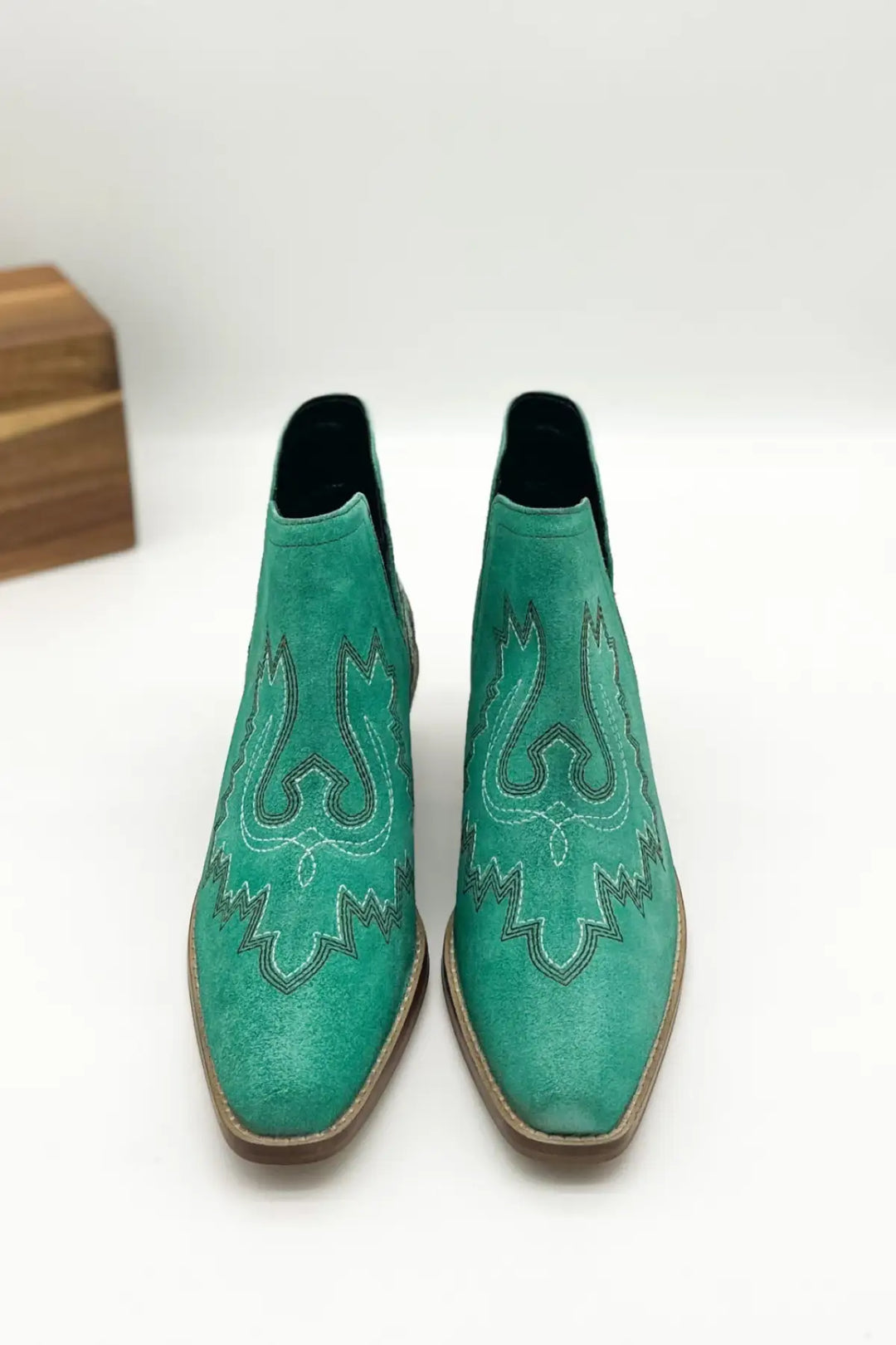 Kickin’ Booties in Turquoise Suede - 110 Fashion Boots