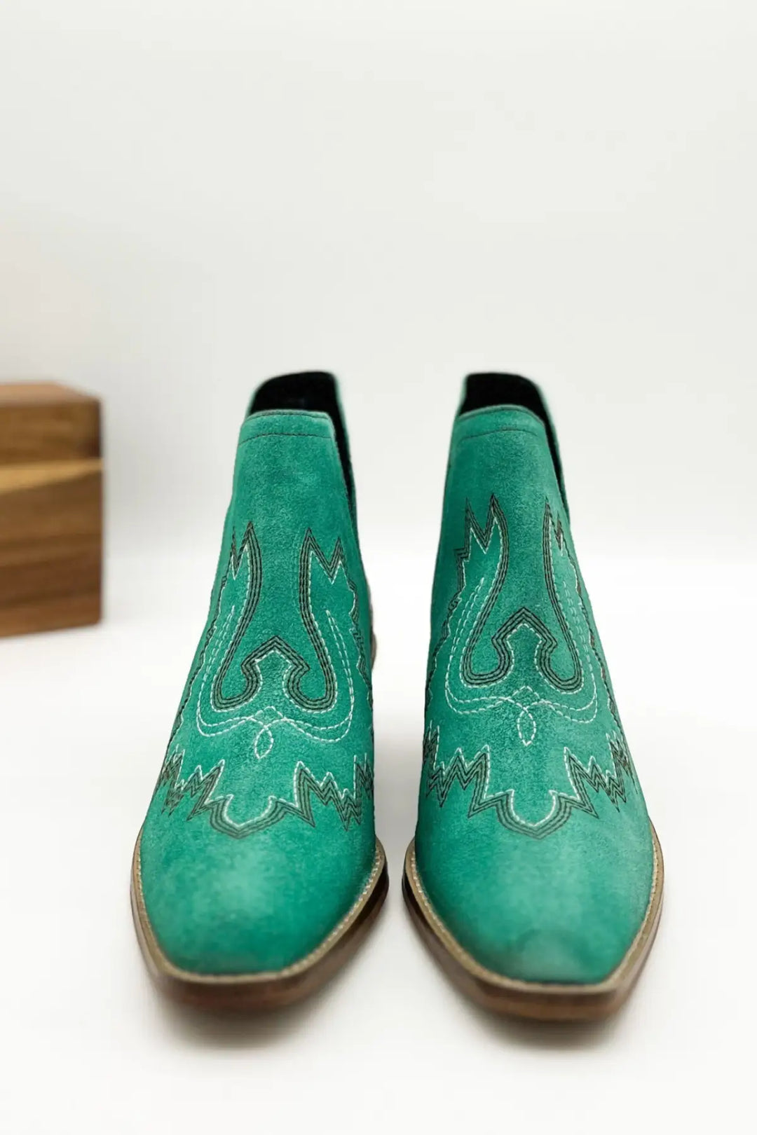 Kickin’ Booties in Turquoise Suede - 110 Fashion Boots