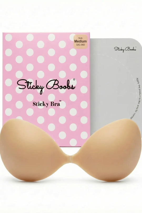 Sticky Boobs Sticky Bra – Adhesive Push-Up Backless Strapless Bra