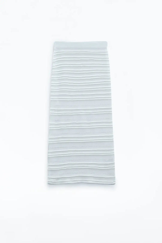 Knitted Midi Skirt in White - One Size / White - Skirts