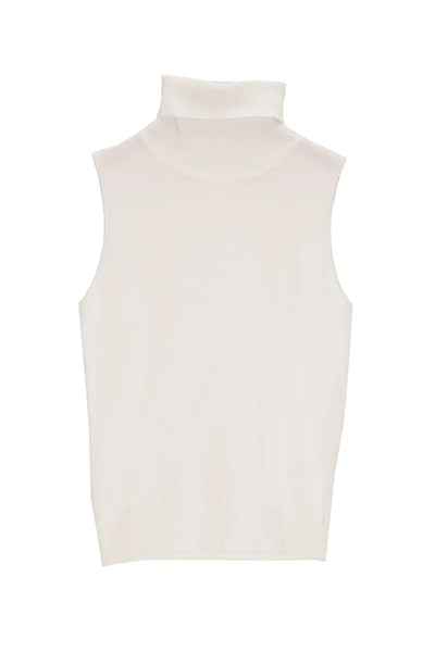 Knitted tank jumper in cream - Sweaters