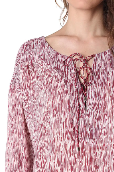 Lace up shirt with fleck - Shirts