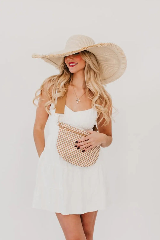 Lake Shore Drive Wide Fringe Sun Hat - Hat