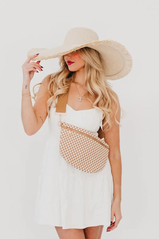 Lake Shore Drive Wide Fringe Sun Hat - Hat